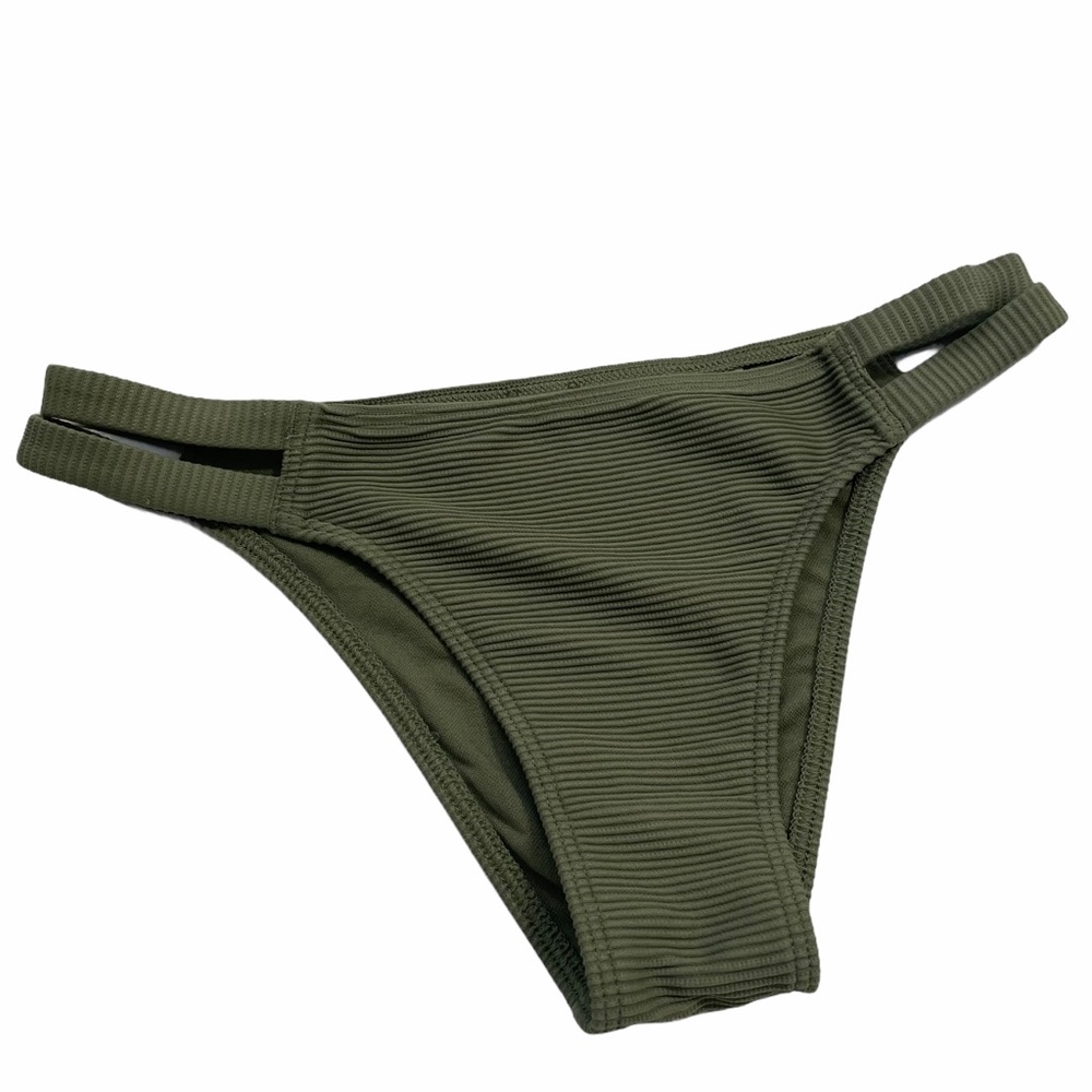 Abercrombie Olive Ribbed Bikini Bottom (SZ XS)